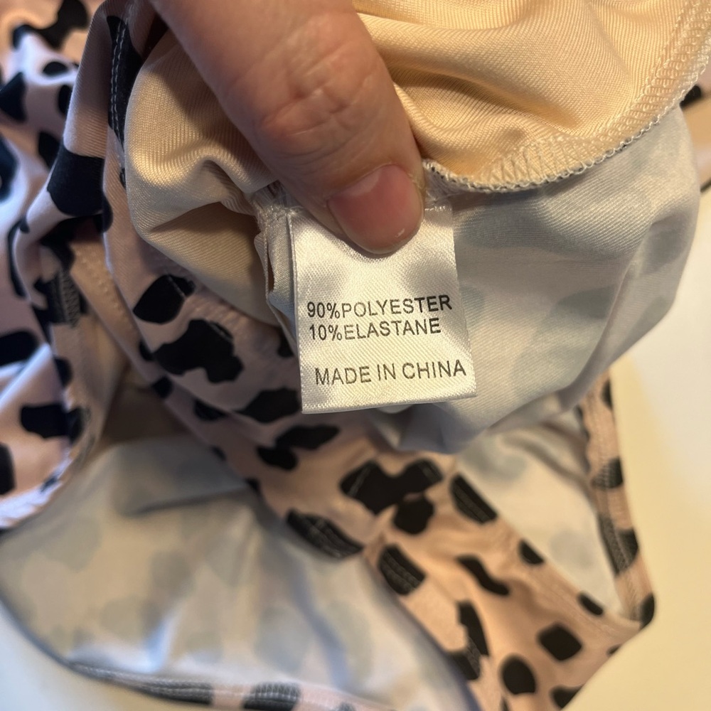 Princess Polly size 4 black tan animal print tank bodysuit - Picture 3 of 9